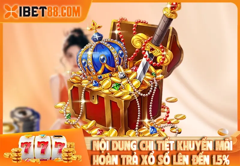 Nội dung chi tiết khuyến mãi hoàn trả xổ số lên đến 1.5%